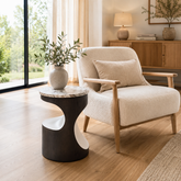 Max Round Marble Side Table