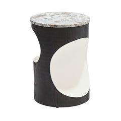 Max Round Marble Side Table