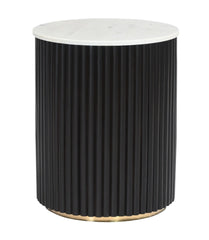 Charlie Fluted Marble Side Table