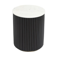 Charlie Fluted Marble Side Table