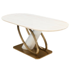 Aladdin Gold & Marble Dining Table