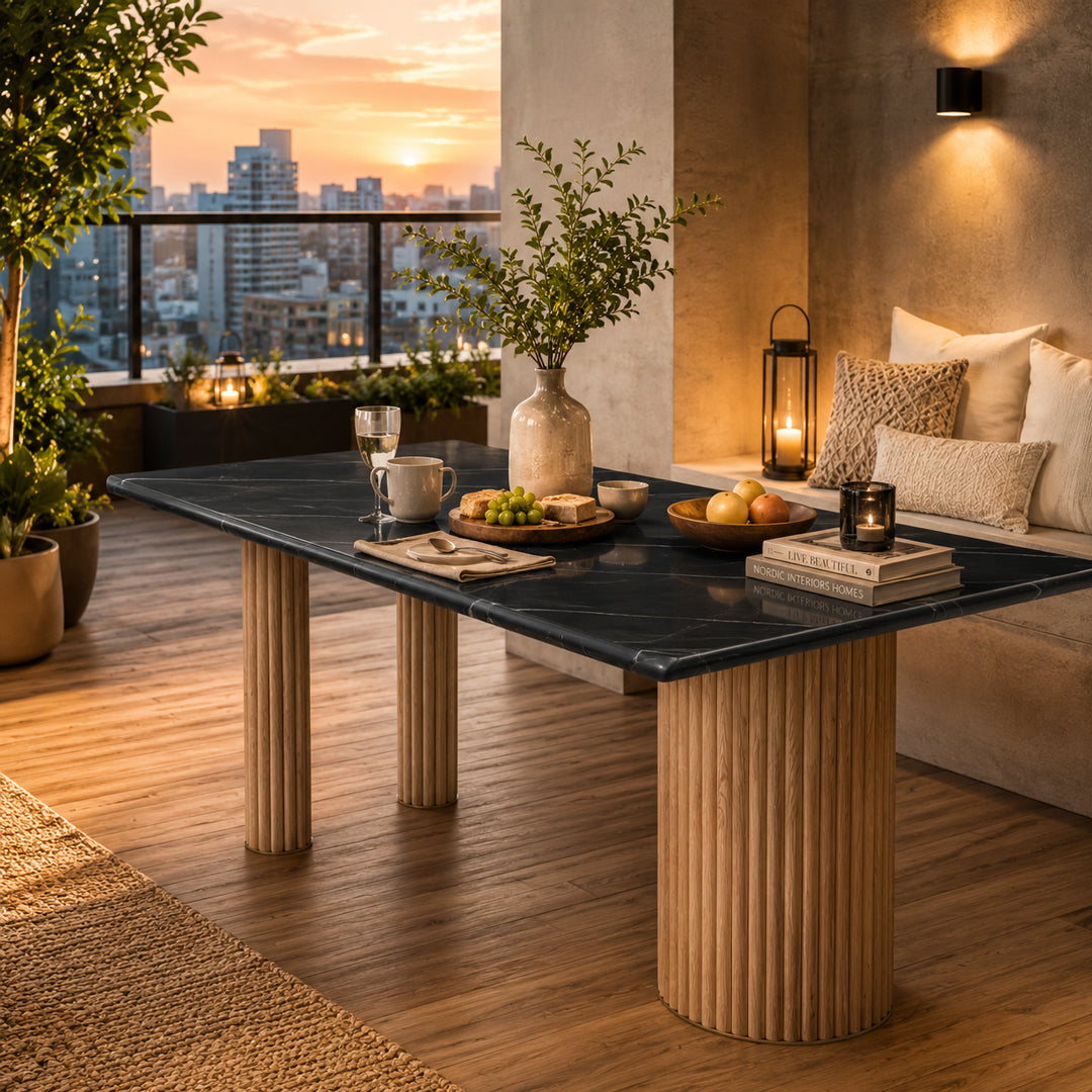 Venom Contemporary Marble Dining Table