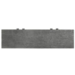 Modern Wooden Sideboard Cabinet with Marble-Patterned 4-Door Panels & Metal Legs
