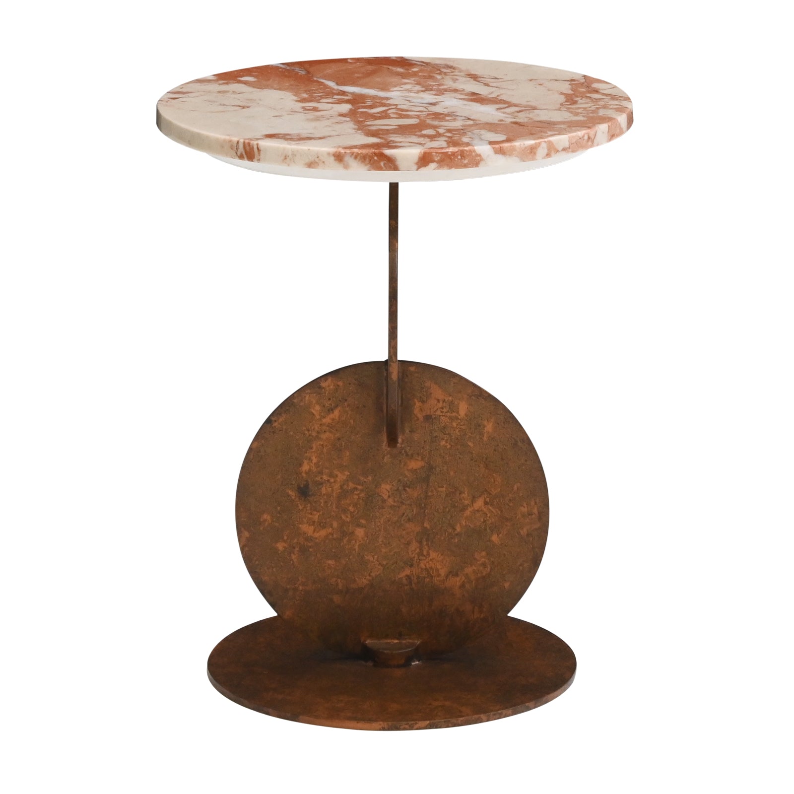 Neo Modern Accent  Table with Stone  Finish Top