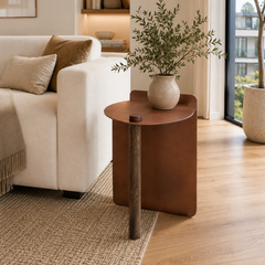 Dominic Accent Table with Wood Detail
