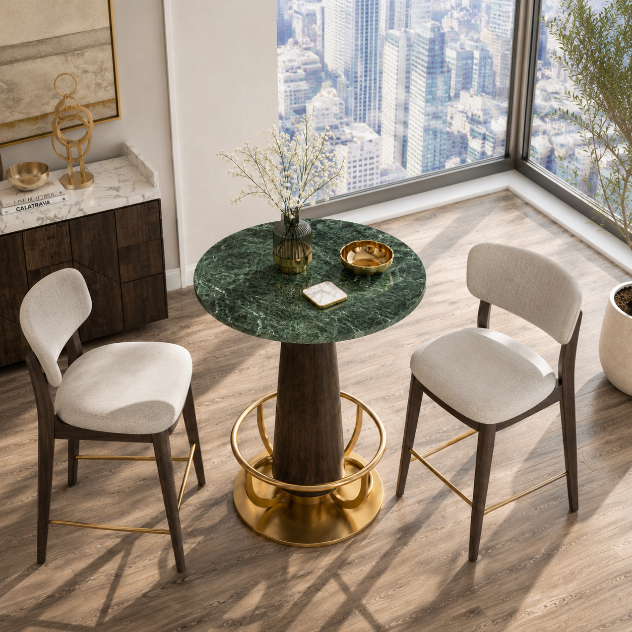 Panther Emerald Bistro Table