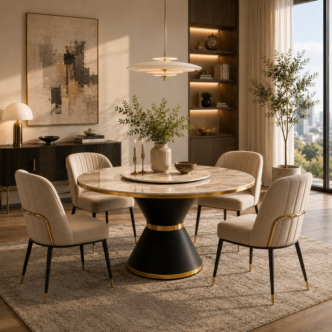 Shark Luxury Marble Dining Table