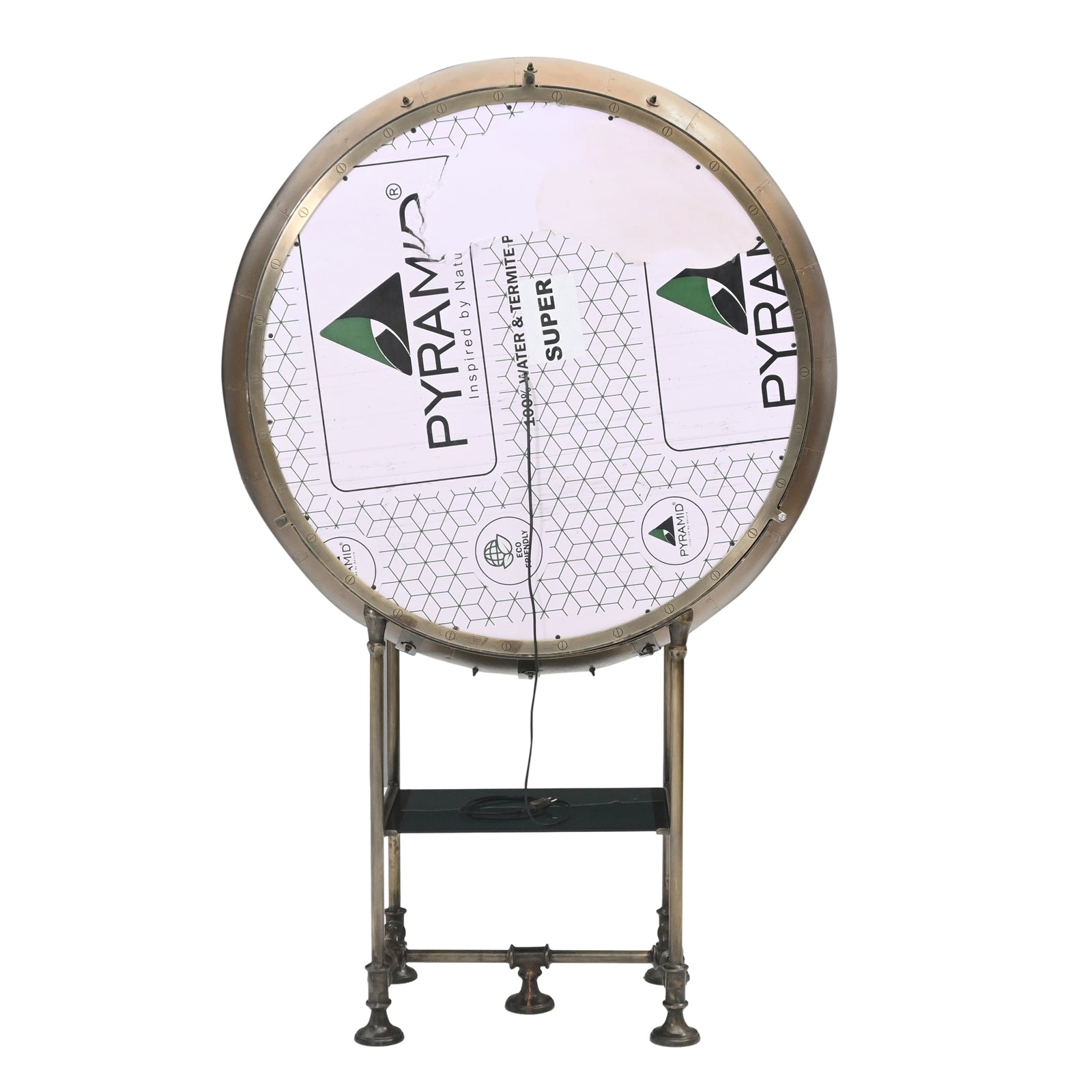 Wine Cabinet – Industrial Porthole with LED Light | Furniba