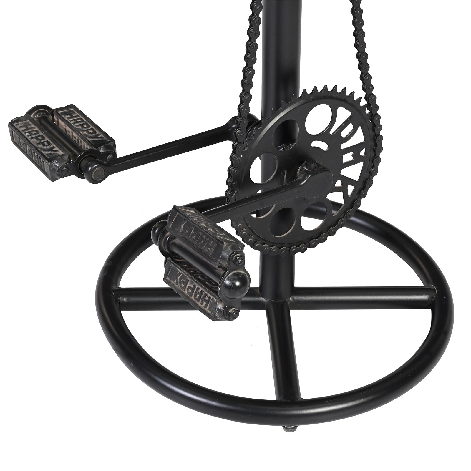 Buy Cycle Bar Stool Online India – Wood & Leather Seat | Furniba
