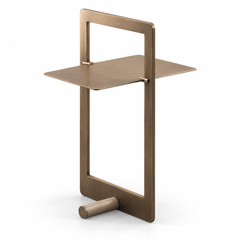 Parker Metal Side Table – Antique Copper – product view